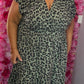 Lange Jurk The Vibe Leger GroenPlus Size Maat 46 t/m 52