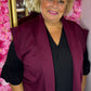 Gilet Daily Bordeaux Plus Size Maat 50 t/m 58