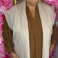 Gilet Daily Beige Plus Size Maat 50 t/m 58