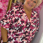 Blouse Pof Mouw Armi Roze Plus Size maat 48 t/m 54