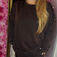 Comfy Set Button Bruin Plus Size maat 44 t/m 52