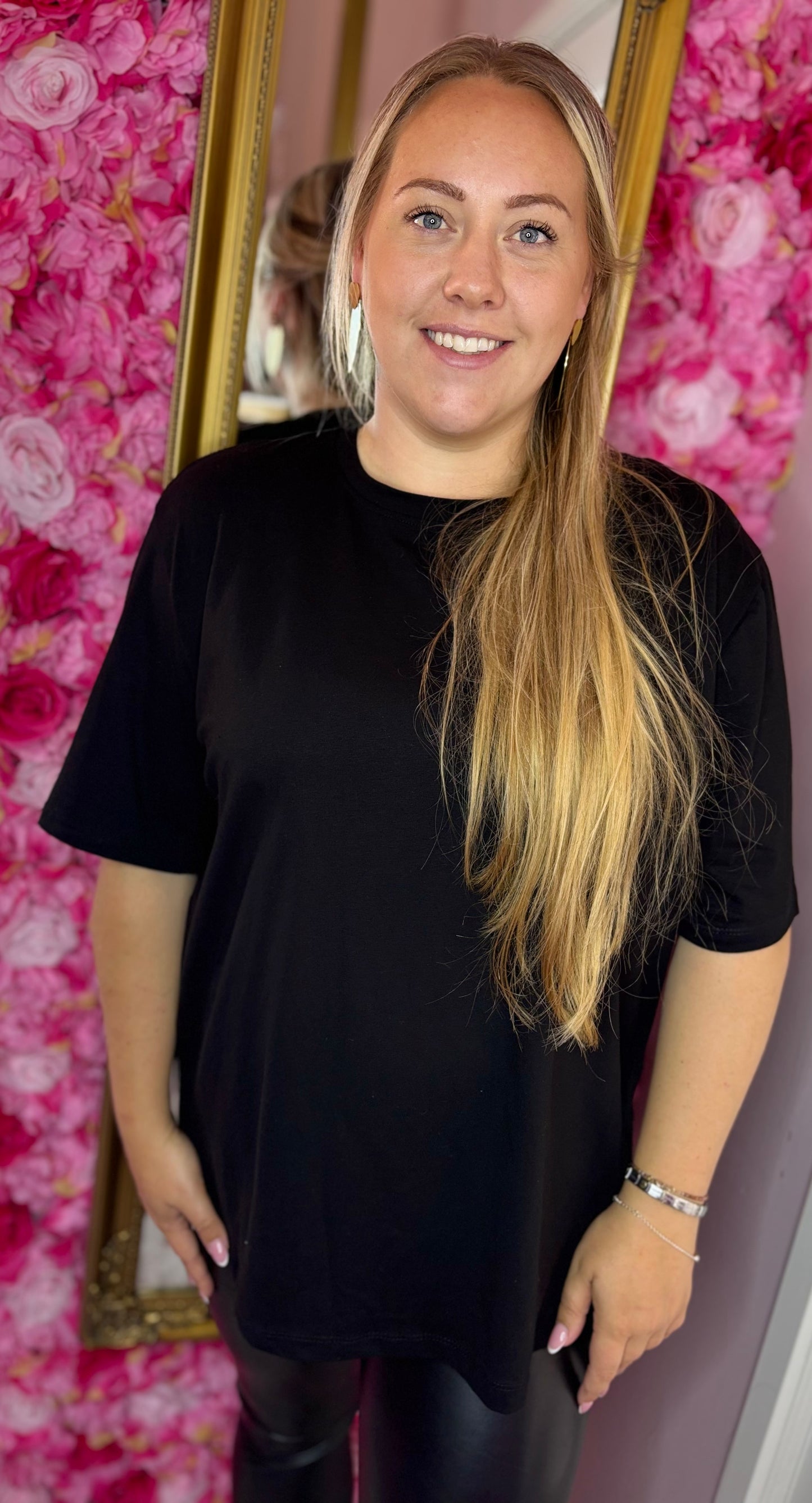 T-Shirt Basic Zwart Plus Size tot Maat 48