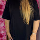 T-Shirt Basic Zwart Plus Size tot Maat 48