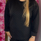 Comfy Set Strass Zwart Plus Size maat 40 t/m 48