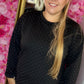 Comfy Set Strass Zwart Plus Size maat 40 t/m 48