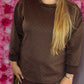 Comfy Set Strass Bruin Plus Size maat 40 t/m 48