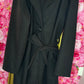 Trenchcoat met Capuchon Zwart Plus Size Maat 44 t/m 52 (dicht)