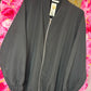 Bomber Jas Soft Zwart Plus Size maat 44 t/m 52