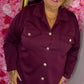Blouse Comfy Bordeaux Plus Size maat 44 t/m 52 (dicht)