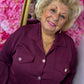 Blouse Comfy Bordeaux Plus Size maat 44 t/m 52 (dicht)