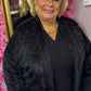 Vest Moos Kort Zwart Plus Size Maat 44 t/m 52