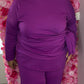 Comfy Set Britt Paars Plus Size maat 44 t/m 52