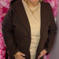Trenchcoat met Capuchon Bruin Plus Size Maat 44 t/m 52 (dicht)