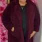 Teddy Jas Bordeaux Plus Size Maat 44 t/m 52 (dicht)