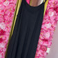 *LUCKY LOOK* Jurk A-lijn Midi Zwart Plus Size Maat 48 t/m 54