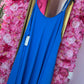 *LUCKY LOOK* Jurk A-lijn Midi Jeans Blauw Plus Size Maat 48 t/m 54