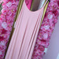 *LUCKY LOOK* Jurk A-lijn Midi Licht Roze Plus Size Maat 48 t/m 54
