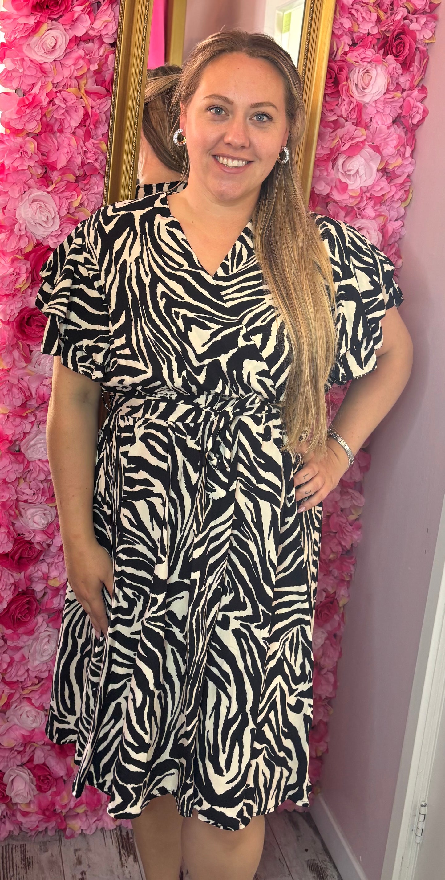 Jurk Animal Zebra tot Maat 46