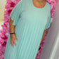 *LUCKY LOOK* Lange Jurk Chantie Matcha Plus Size Maat 48 t/m 52-54