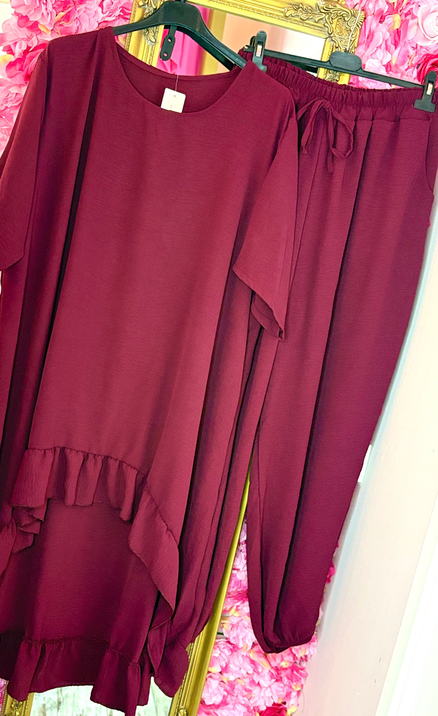 Set Viral Bordeaux Plus Size maat 48 t/m 54