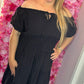Jurk Jessy Zwart tot Maat 48