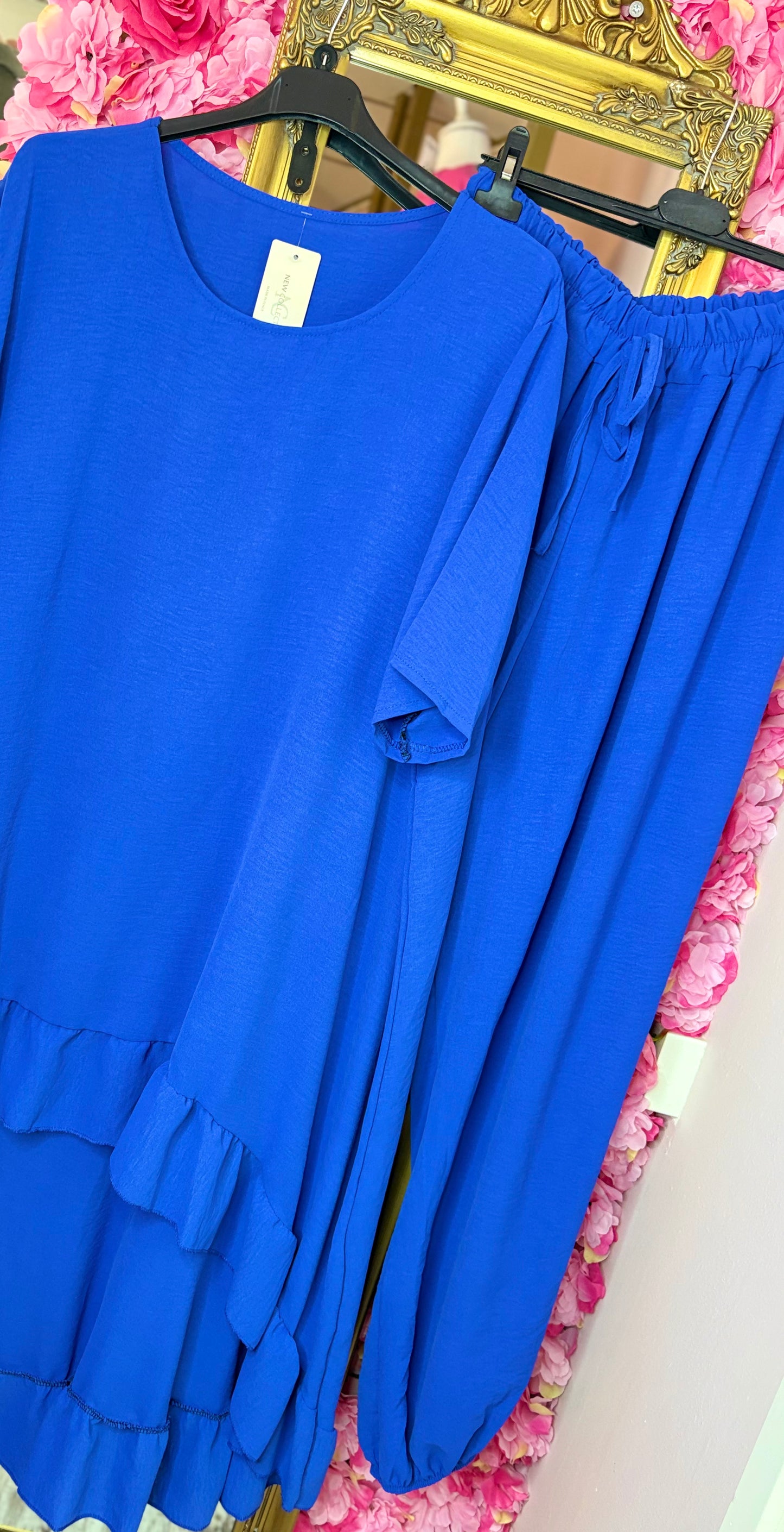 Set Viral Konings Blauw Plus Size maat 48 t/m 54
