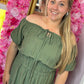 Jurk Jessy Leger Groen tot Maat 48