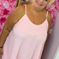 *LUCKY LOOK* Jurk A-lijn Midi Licht Roze Plus Size Maat 48 t/m 54