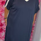 *LUCKY LOOK* Lange Sporty Donker Blauw Plus Size Maat 50 t/m 58