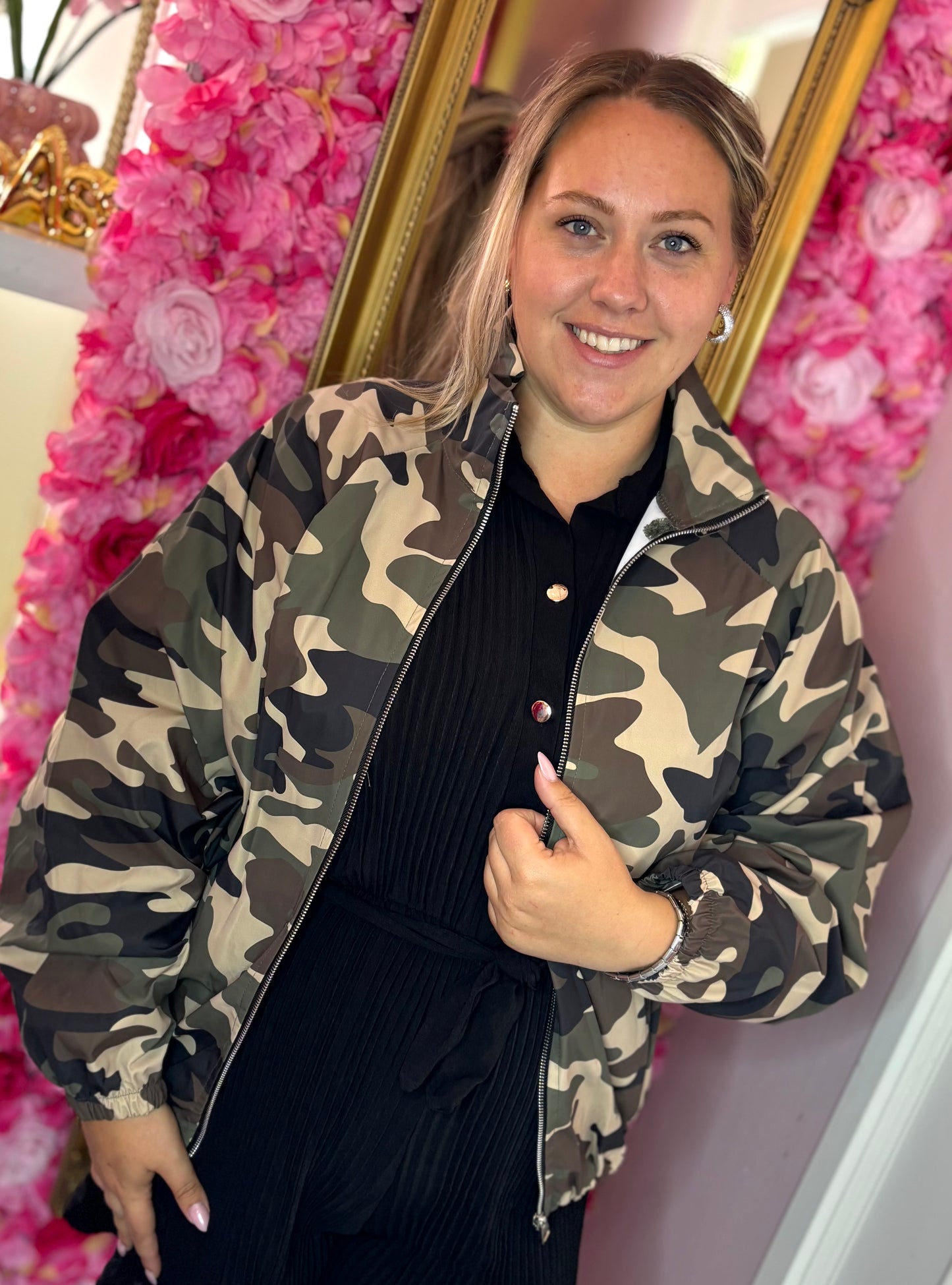 Jacket Bomber Armi  Plus size Maat 44 t/m 50