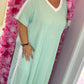 *LUCKY LOOK* Lange Sporty Matcha Plus Size Maat 50 t/m 58
