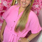 Jumpsuite Mel Roze tot Maat 48