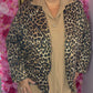 Suede Look Jas Panter Plus Size maat 44 t/m 52 (dicht)