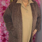 Broek Leather Look Bruin Maat 44 t/m 54