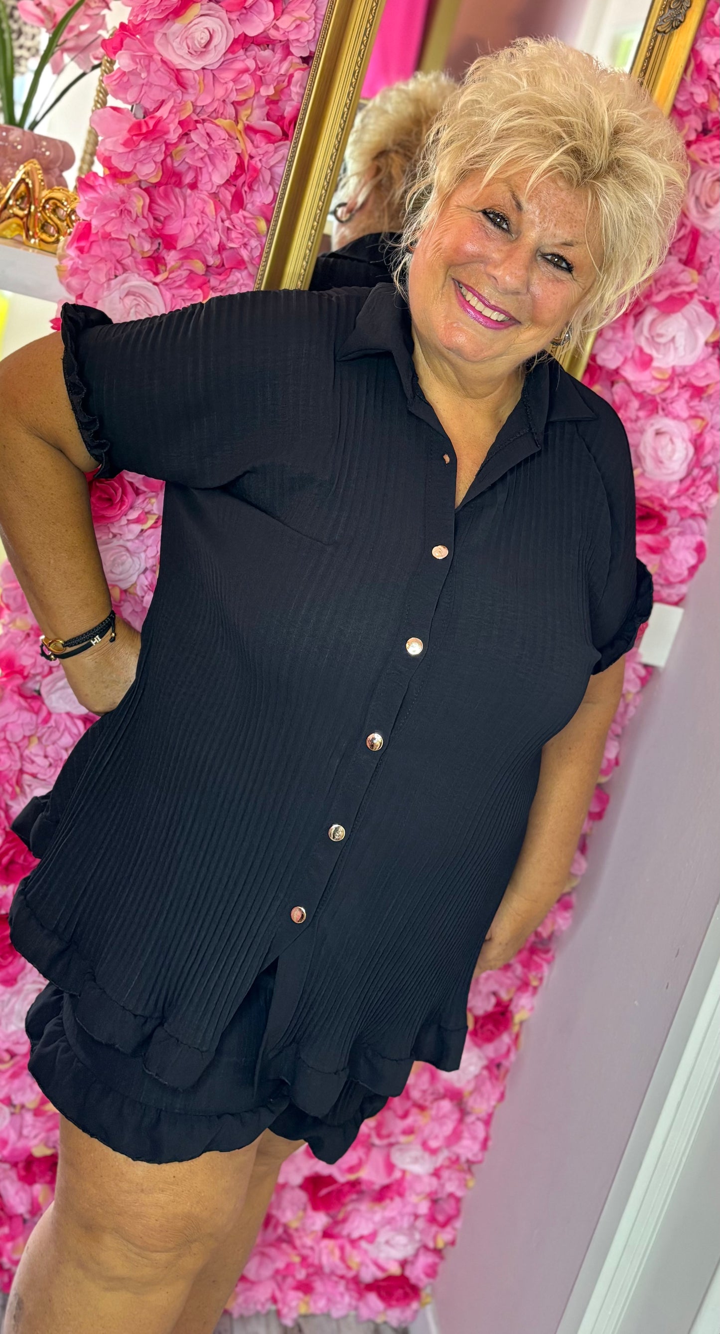 Set Cuty Zwart Plus Size Maat 46 t/m 52