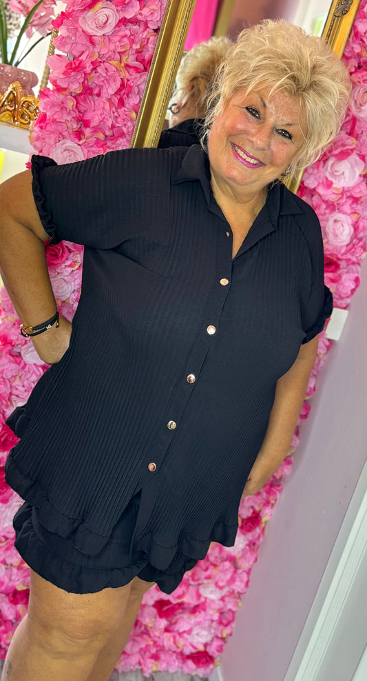Set Cuty Zwart Plus Size Maat 46 t/m 52