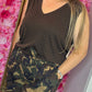 Top Strass Bruin Plus Size Maat 46 t/m 50-52