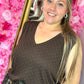 Top Strass Bruin Plus Size Maat 46 t/m 50-52
