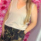 Top Strass Taupe Plus Size Maat 46 t/m 50-52