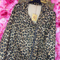 Suede Look Jas Panter Plus Size maat 44 t/m 52 (dicht)