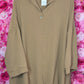 Blouse Chloe Camel Plus Size maat 48 t/m 54