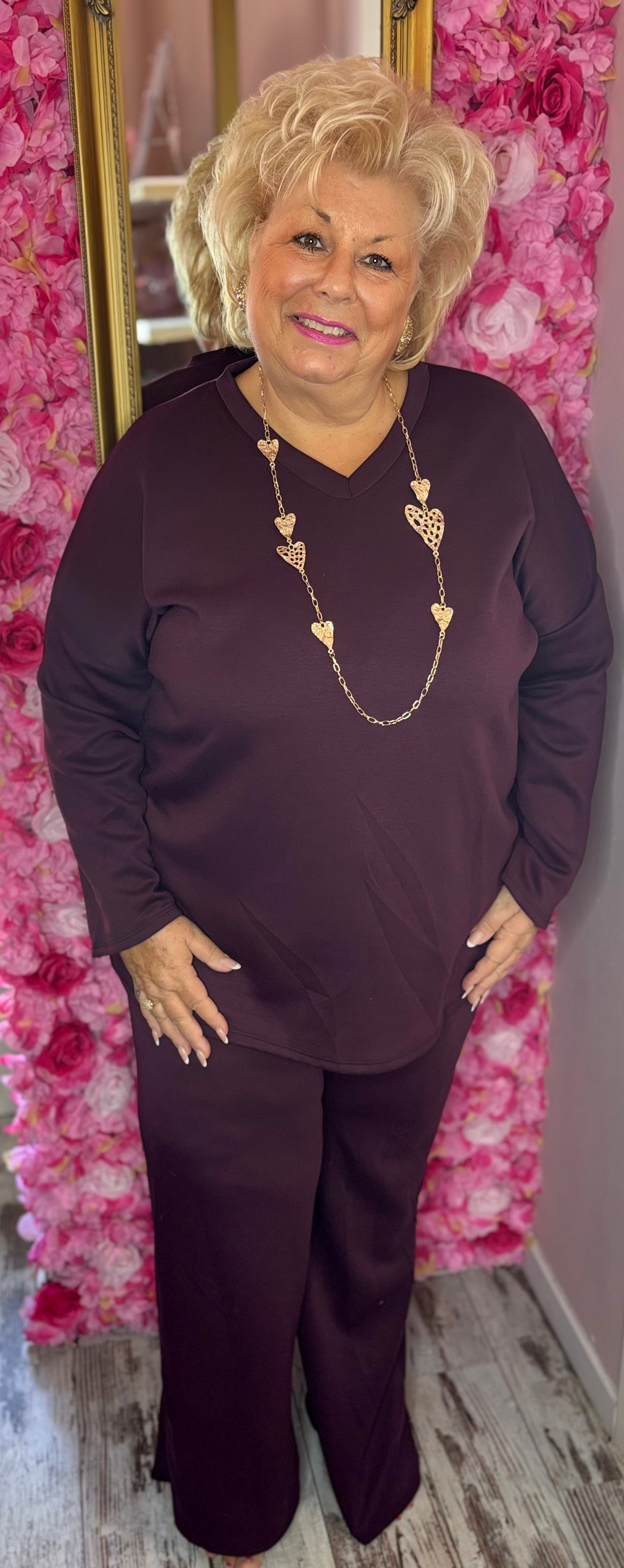 Comfy Set Max 2.0 Bordeaux Plus Size maat 46 t/m 54