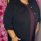 Vest Burry Zwart Plus Size Maat 46 t/m 58