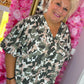 Blouse Pof Mouw Armi Groen Plus Size maat 48 t/m 54