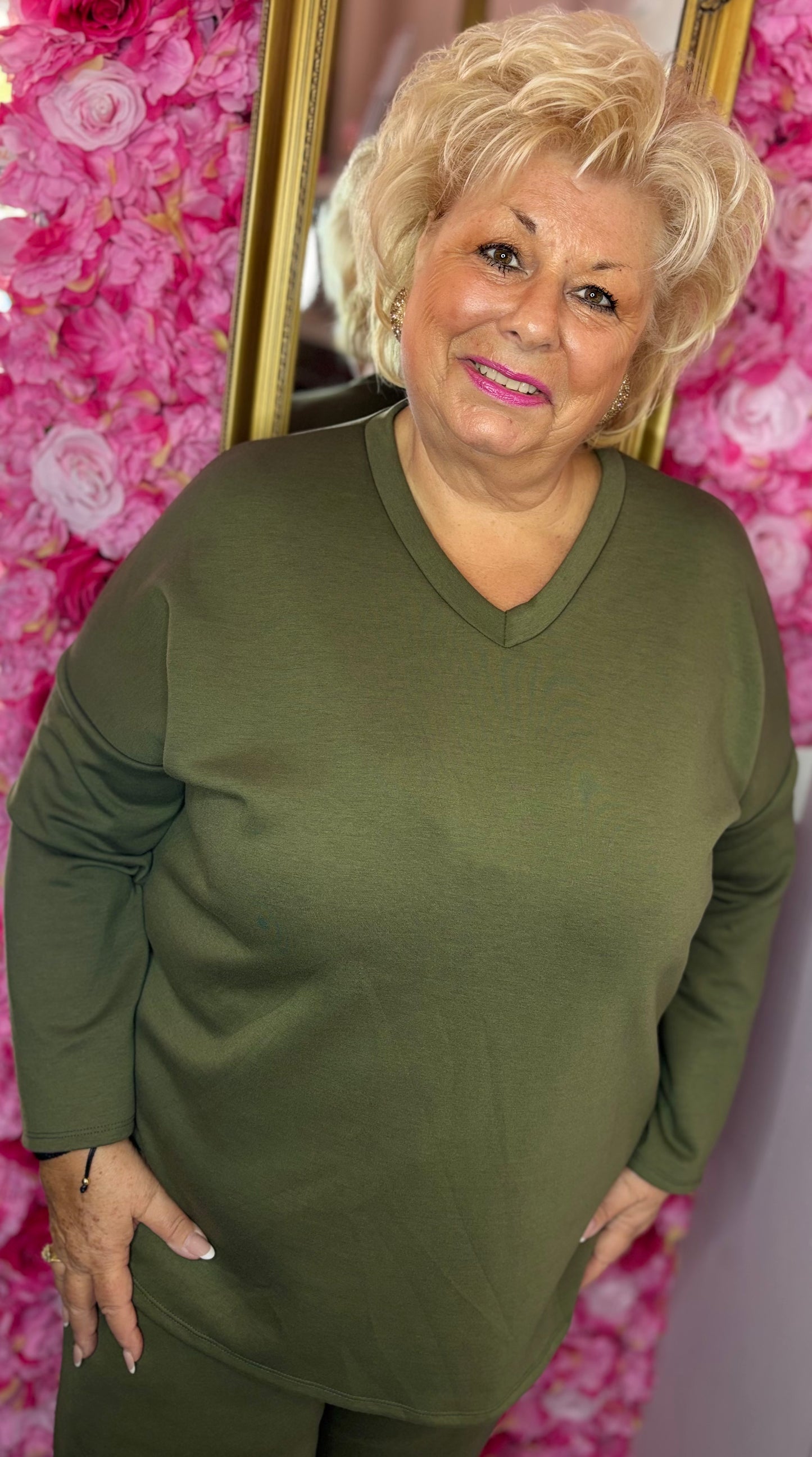 Comfy Set Max 2.0 Leger Groen Plus Size maat 46 t/m 54
