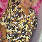 Blouse Pof Mouw Armi Geel Plus Size maat 48 t/m 54