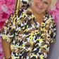 Blouse Pof Mouw Armi Geel Plus Size maat 48 t/m 54
