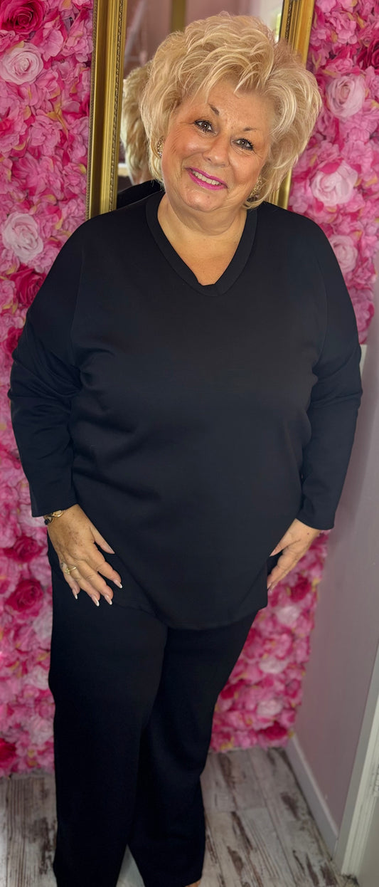 Comfy Set Max 2.0 Zwart Plus Size maat 46 t/m 54