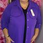 Vest Burry Paars Plus Size Maat 46 t/m 58
