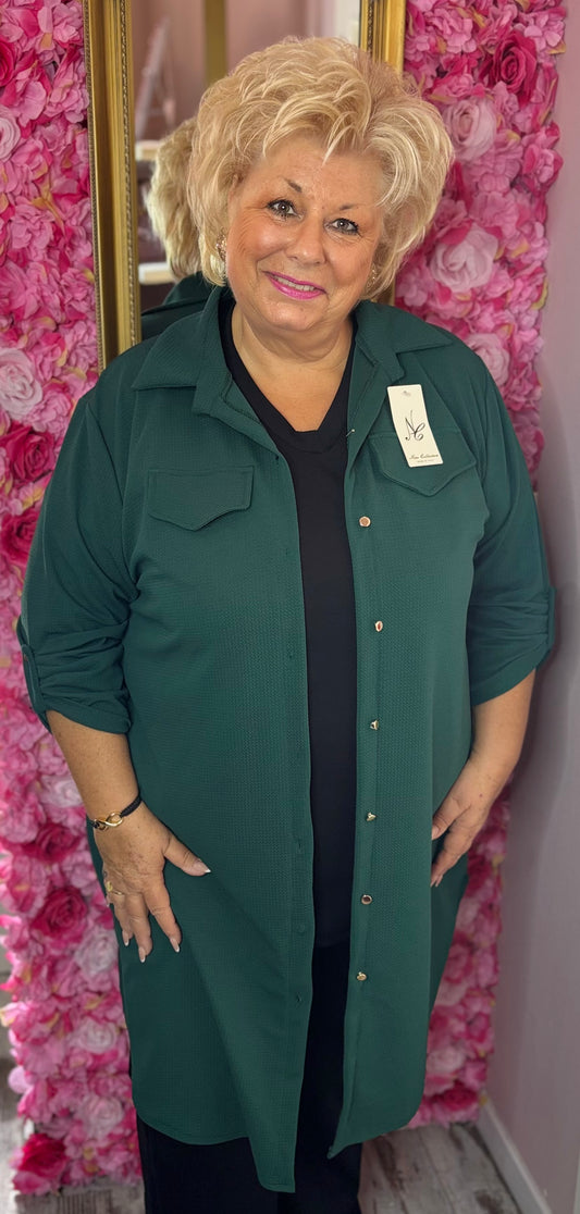 Vest Burry Gucci Groen Plus Size Maat 46 t/m 58